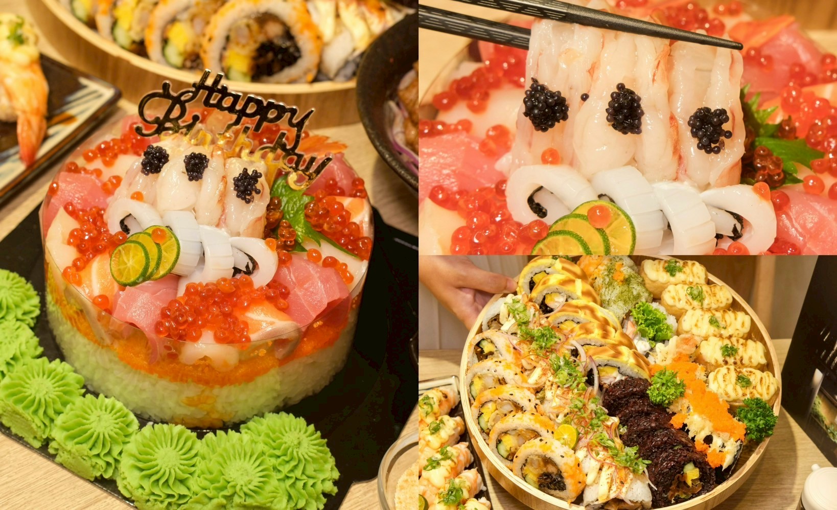 享稻壽司Enjoy Sushi｜新竹在地高人氣手作創意壽司，超浮誇生魚片蛋糕感受滿滿海味，強勢插旗竹北內用外帶都好吃! - 肉依小姐吃什麼